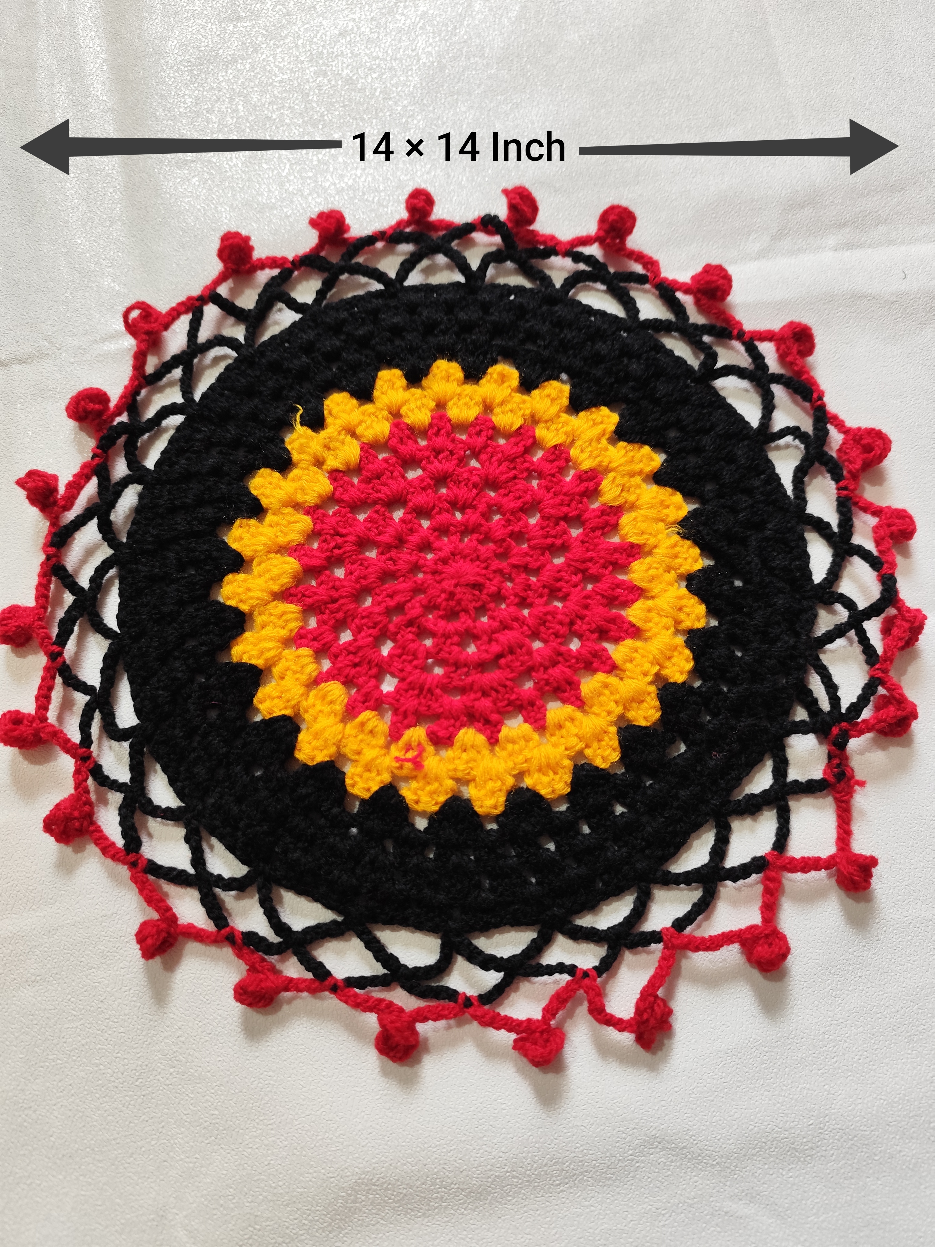 Thumbnail of Handemade round thali cover 2